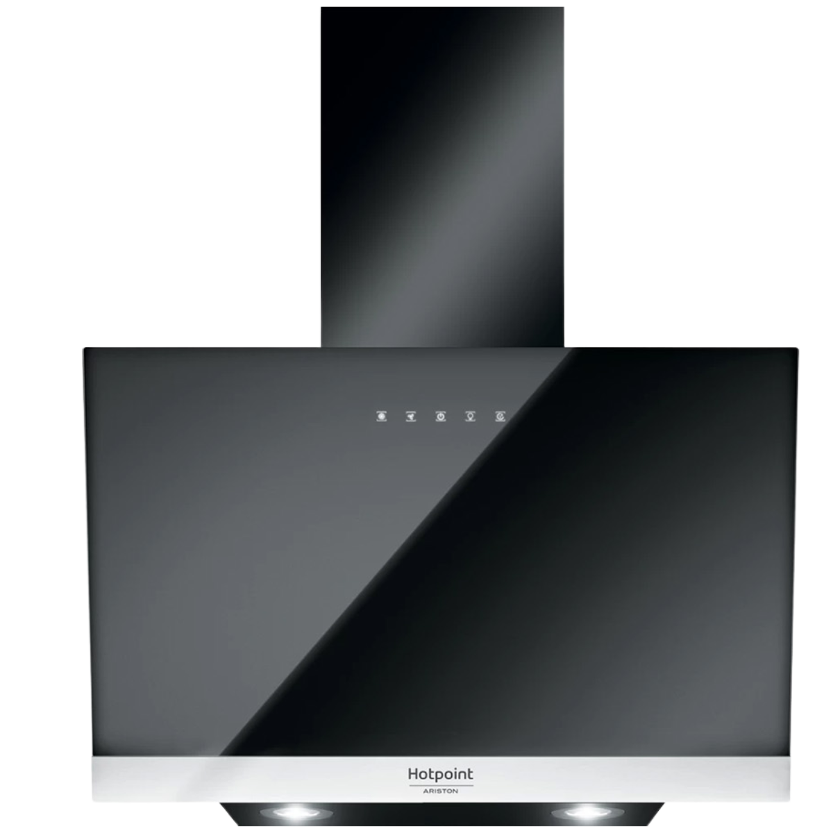 ARISTON COOKER HOOD 80CM VERTICAL BLACK GLASS